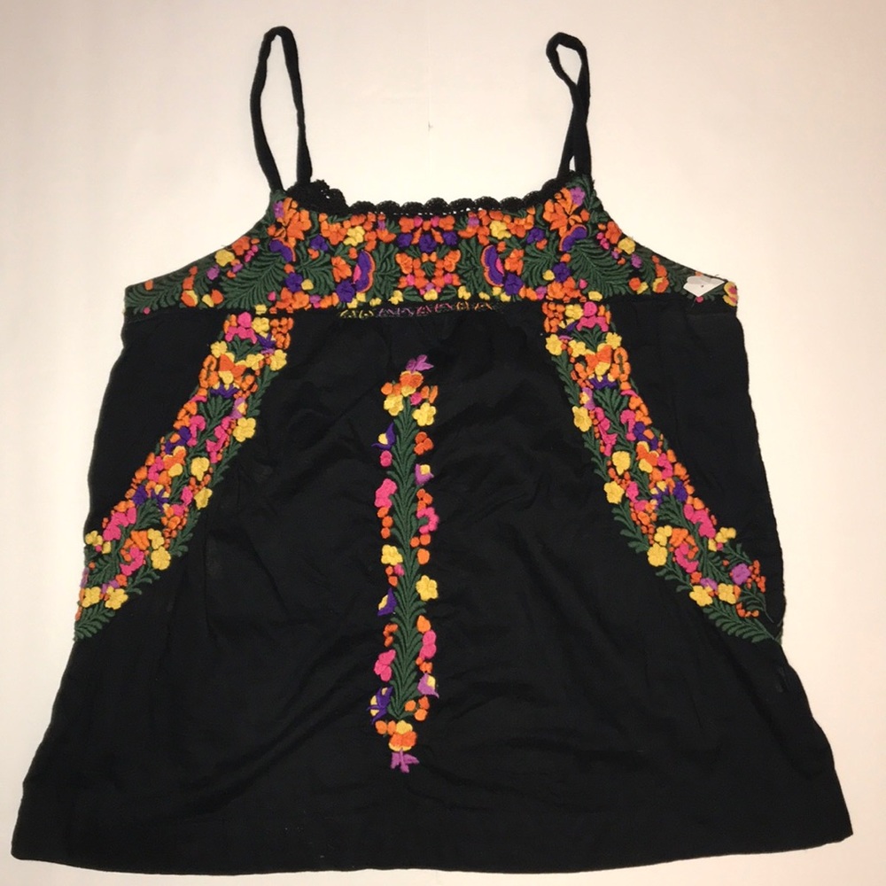 Lucky brand shirt beautiful embroidery